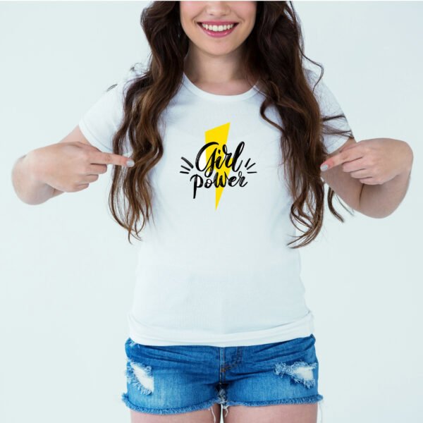 Designer Printed T-Shirt :: Design type - Girl Power - Cloth type : Polyester