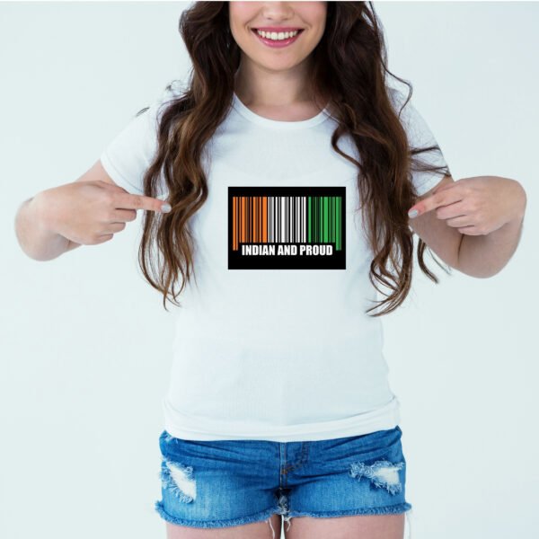 Designer Printed T-Shirt :: Design type - Indian And Proud - Cloth type : Polyester