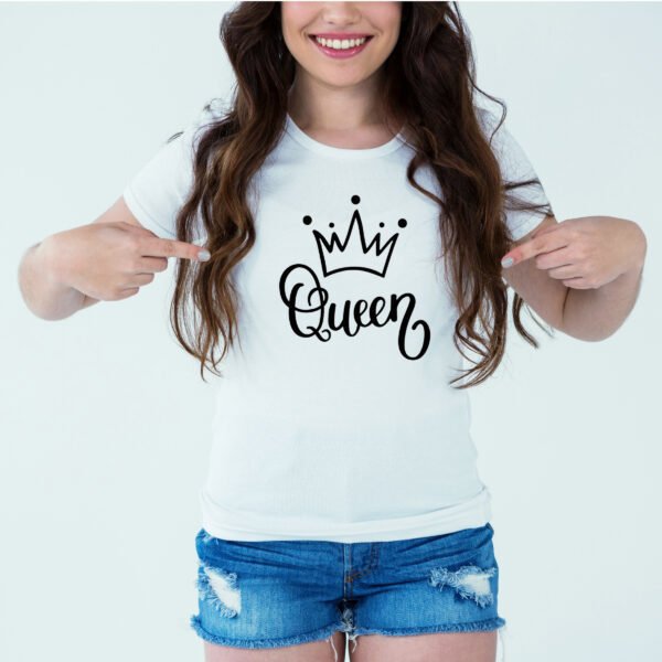 Designer Printed T-Shirt :: Design type - Queen - Cloth type : Cotton