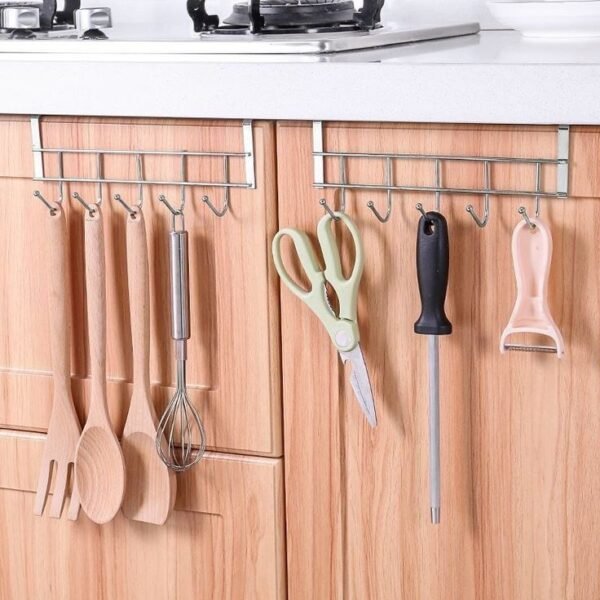 5-in-1 Steel Cabinet Hooks ? Versatile Hooks for Kitchen, Bathroom & Closet