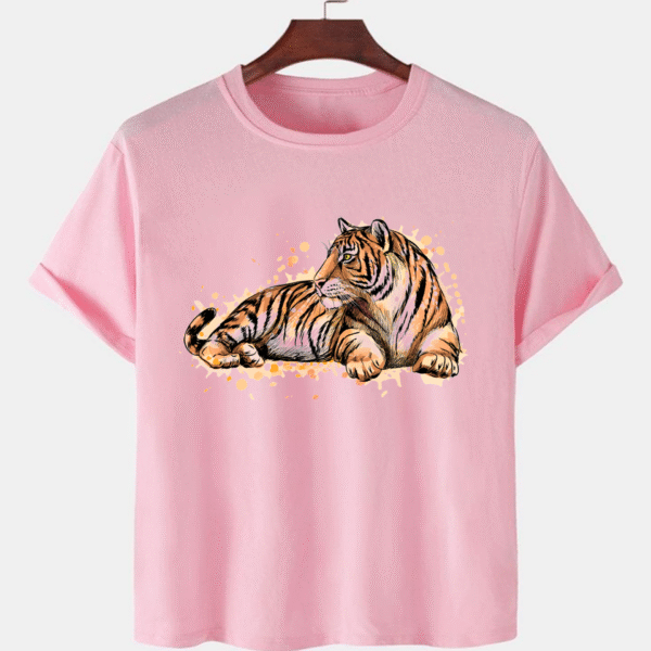 Pink Unisex Dot Knit Premium Quality Designer Printed T-Shirt