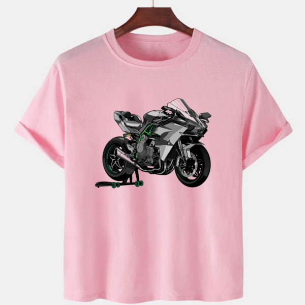 Pink Unisex Cotton Premium Quality Designer Printed T-Shirt