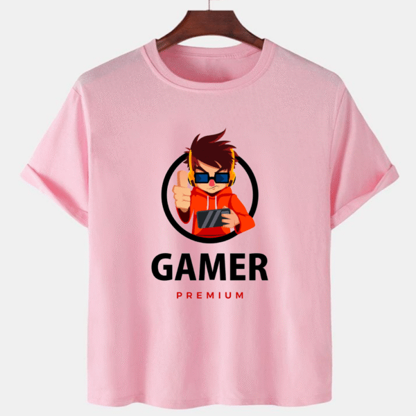 Pink Unisex Cotton Premium Quality Designer Printed T-Shirt