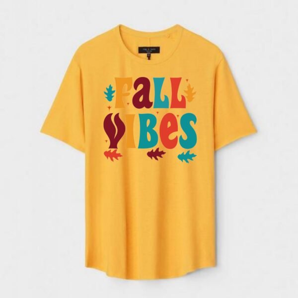 Yellow Unisex DOT KNIT Regular Fit Printed Round Neck T-Shirt