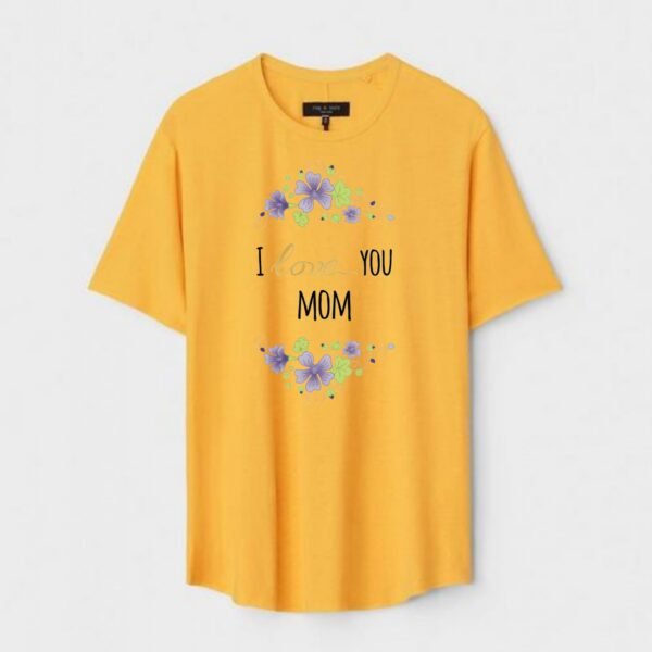 Yellow Unisex DOT KNIT Regular Fit Printed Round Neck T-Shirt