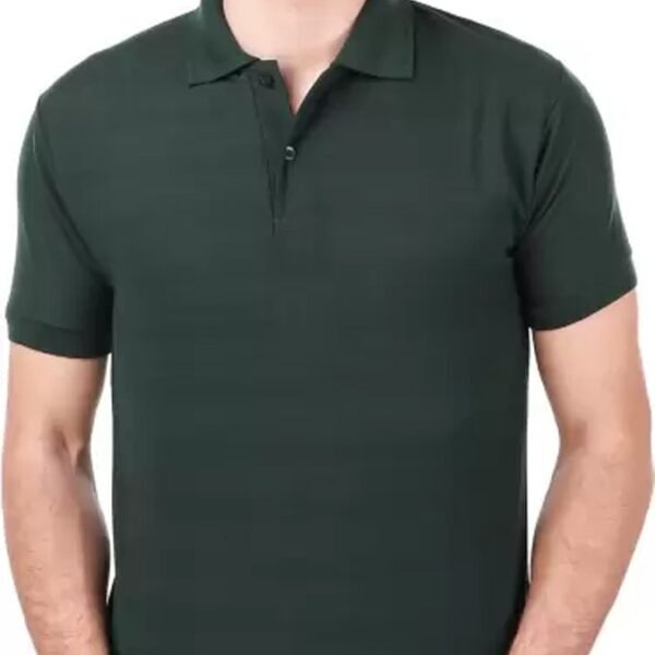 One-H Men's Polo Neck Short Sleeve Casual Tshirt Green color (Pack of 1)